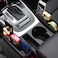 Aiwanto 1pcs Car Seat Pockets PU Leather Car Console Side Organizer Seat Gap Filler Black