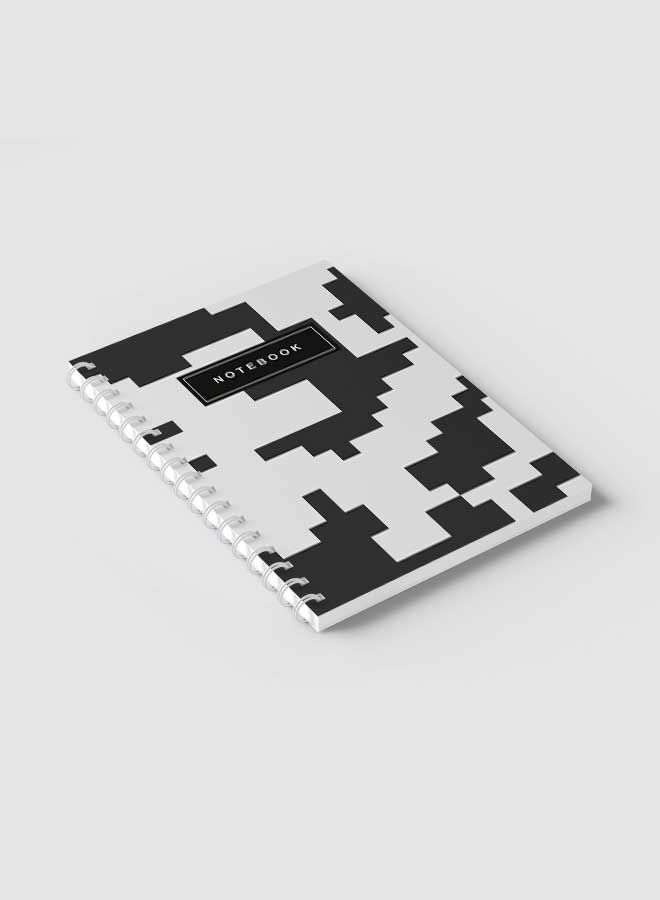 Lowha Spiral Notebook With 60 Sheets And Hard Paper Covers With Military Camouflage Design, For Jotting Notes And Reminders, For Work, University, School