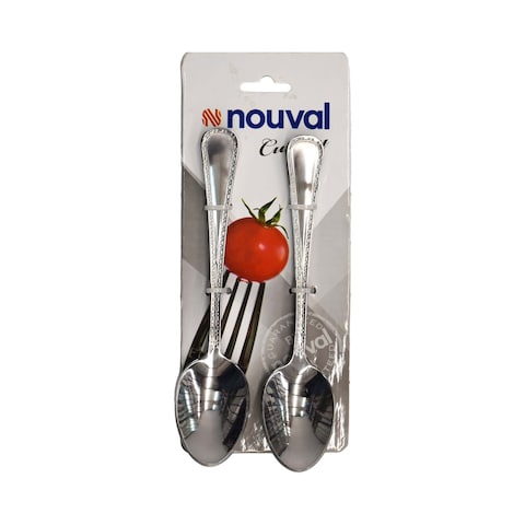 Nouval Stainless Spoons Set - Silver - 6 Pieces