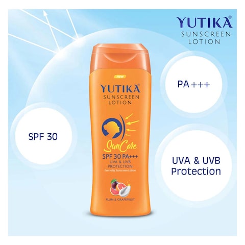 Yutika SPF 30 PA+++ UVA And UVB Protection Sunscreen Lotion 100ml
