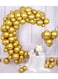 Metallic Chrome Balloons 50 Pcs 12 Inch Helium Shiny Thicken Latex Party Decoration (Chrome Golden)