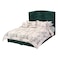 In House Oslo Velvet Bed Frame - Single - 200x90 cm - Dark Green