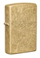 Zippo 49477 Regular Tumbled Brass Genuine Lighter, Yellow