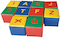 Rainbow Toys - Children soft play gym toys game 10 pcs in 1set Alphabets Size 25x25x25cm