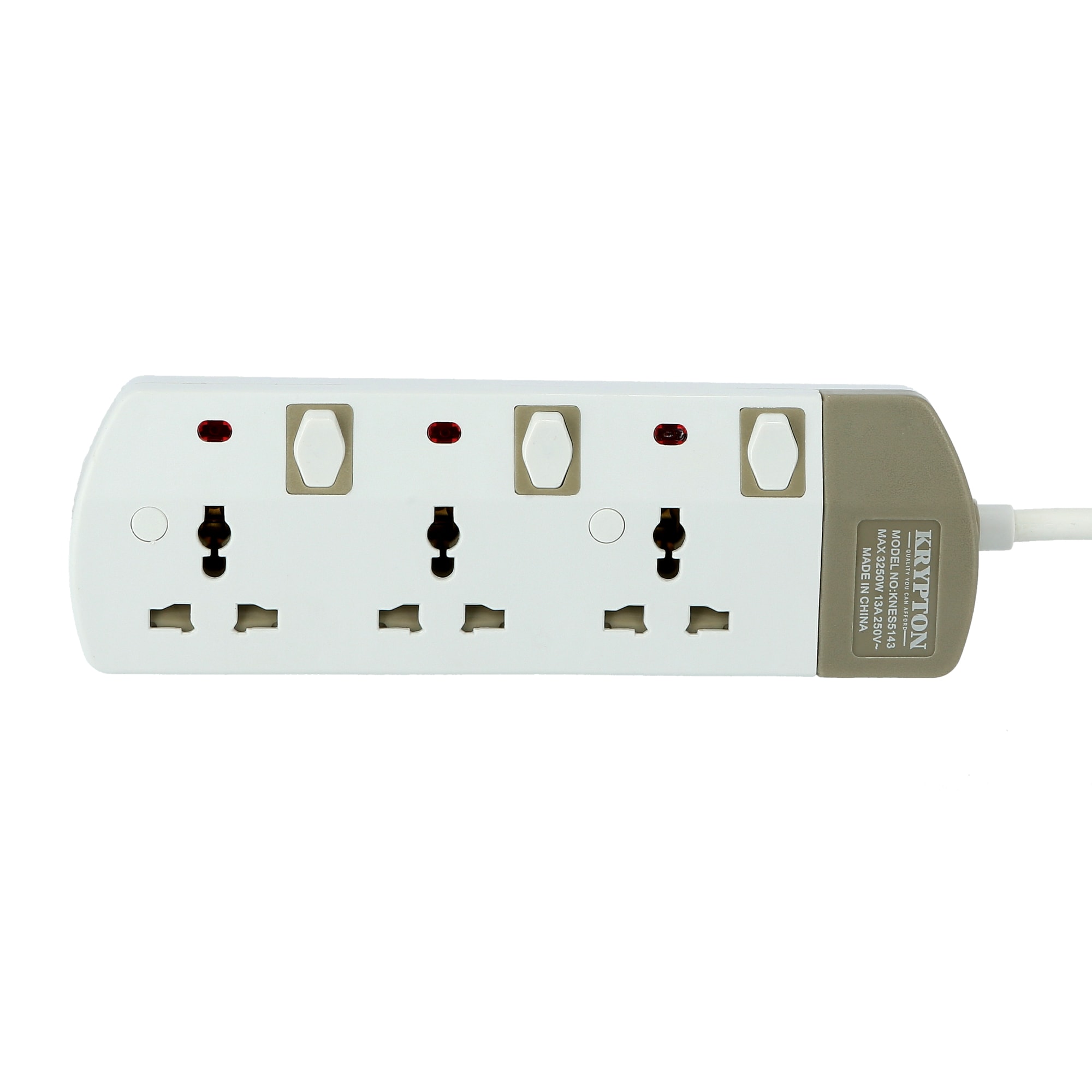 Buy Krypton 3 Way Extension Board Plug Power Extension Socket Multi ...
