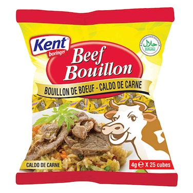 Kent Boringer Beef Bouillon Cubes 4g x Pack of 25