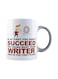 muGGyz Printed Ceramic Coffee Mug White