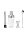 MIBRU 4Pcs Cocktail Set Boston Shaker Mixer Stainless Steel Drink Making Tool Kit