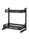 Generic 2-Tier Countertop Spice Rack Organizer Black 43 x 24.50cm