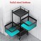 Dongbao Fruit Basket Holder Vegetable Storage Stand, 4 Tier Storage Trolley Organizer, Kitchen Storage Rack Vegetable Rack Kitchen Rotating Shelf, Black