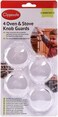 Clippasafe Oven &amp; Stove Knob Guards - Clear, Pack Of 4