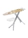 Royalford Ironing Board With Steam Iron Rest And Adjustable Height/Lock System Rf365Ibl Silver/Brown