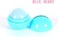 1Pcs Romantic Bear Ball Lip Balm Natural Plant Nutritious Lips Care (blue berry)