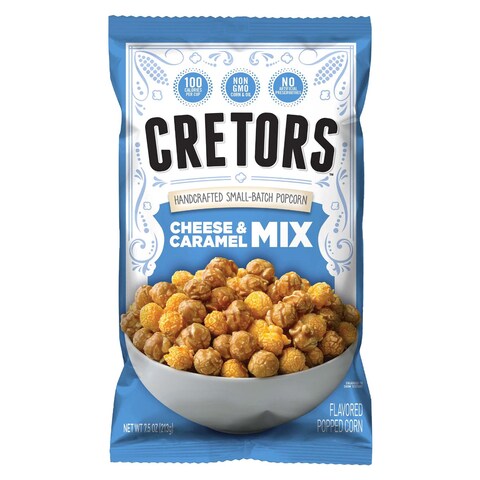 Cretors Handcrafted Small-Batch Cheese And Caramel Mix Popcorn 213g