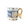 Angel Wing Handle Coffee Cups Gold Rim Ceramic Tea Mug
