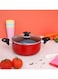 Royalford Casserole With Glass Lid Red 30centimeter