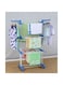 Generic Metal Clothes Dryer Rack Silver/Blue