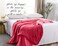 Comfy King Size Sheep Fur Blanket-Pink