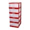 Cosmoplast 5 Level Plastic Cabinet Multicolour 114x50x40cm