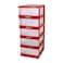 كوزموبلاست خزانة بلاستيكية ذات 5 مستويات 114 × 50 × 40 سم - متعدد الألوان