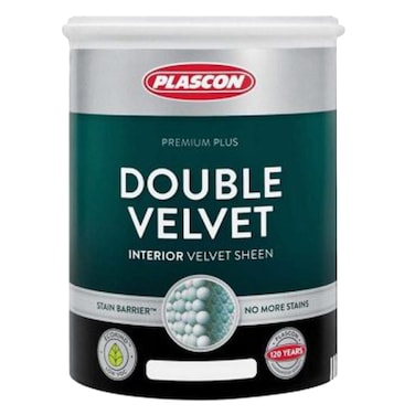 PLASCON DOUBLE VELVET WHITE 5LTR