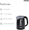 Geepas 1.7L Cordless Electric Kettle | Safety Lock, Boil Dry Protection &amp; Auto Shut Off Feature | Fast Boil &amp; Ease To Clean | Ideal For Hot Water, Tea &amp; Coffee Maker | 2200W - 2 Year Warranty