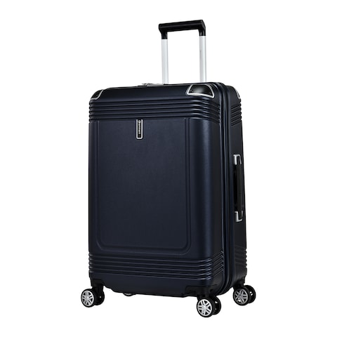 Eminent Hard Case Travel Bag Medium Luggage Trolley Polycarbonate Lightweight Suitcase 4 Quiet Double Spinner Wheels With Tsa Lock KK10 Night Blue