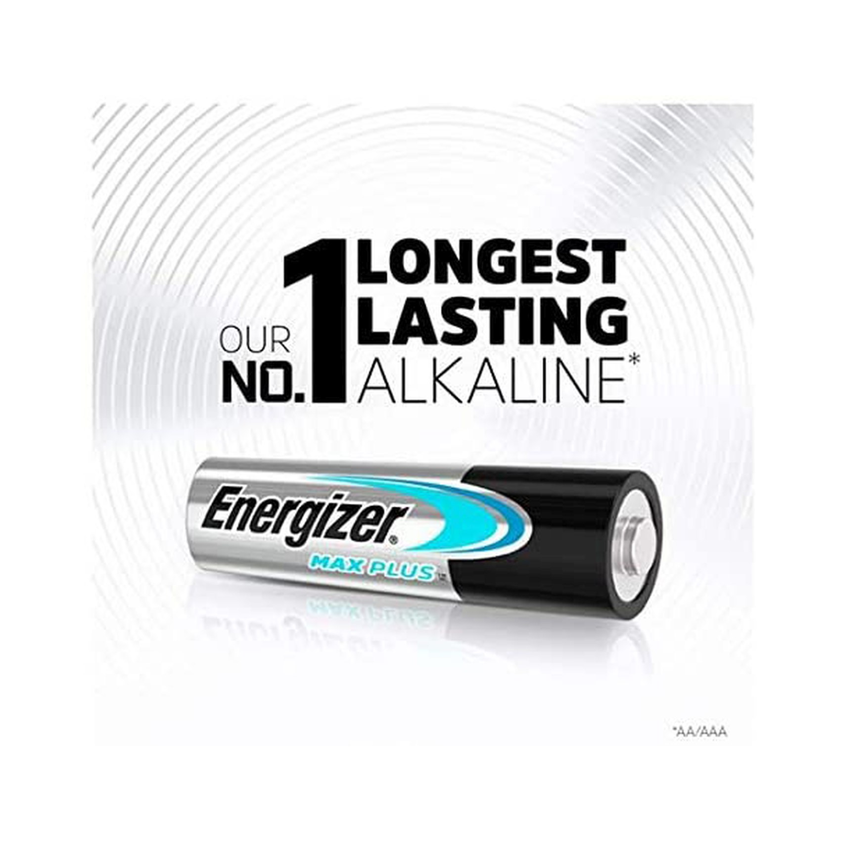 Energizer Max Plus AAA Alkaline Batteries - Pack of 4