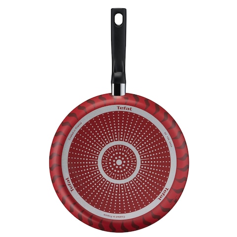 Tefal G6 Tempo Flame Fry Pan Red And Black 26cm