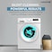 Krome 7Kg 1400 RPM Front Loading Washing Machine, LED Display With BLDC Inverter Motor, 12 Wash Programs, 4 Star Energy Efficient With Variable Temperature Setting, White - KR-WFL70SI