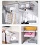 Under Shelf Basket, Under Shelf Wire Basket With Hook Stable Under Cabinet Storage Basket for Kitchen Office Pantry Bathroom (Black, 1 Pcs 28.5x14x24CM)