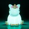 Unicorn Night Light White and Pink with Blinking Colorful Lights 13cm