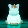Unicorn Night Light White and Pink with Blinking Colorful Lights 13cm
