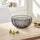 Decdeal - Fruit Dish Round Fruit Basket Metal Wire Bowl Stylish Dish Organizer for Bread Fruit Snacks Candy Households Items