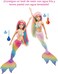 ​Barbie Dreamtopia Rainbow Magic Mermaid Doll with Rainbow Hair and Water-Activated Color Change Feature, Gift for 3 to 7 Year Olds GTF89