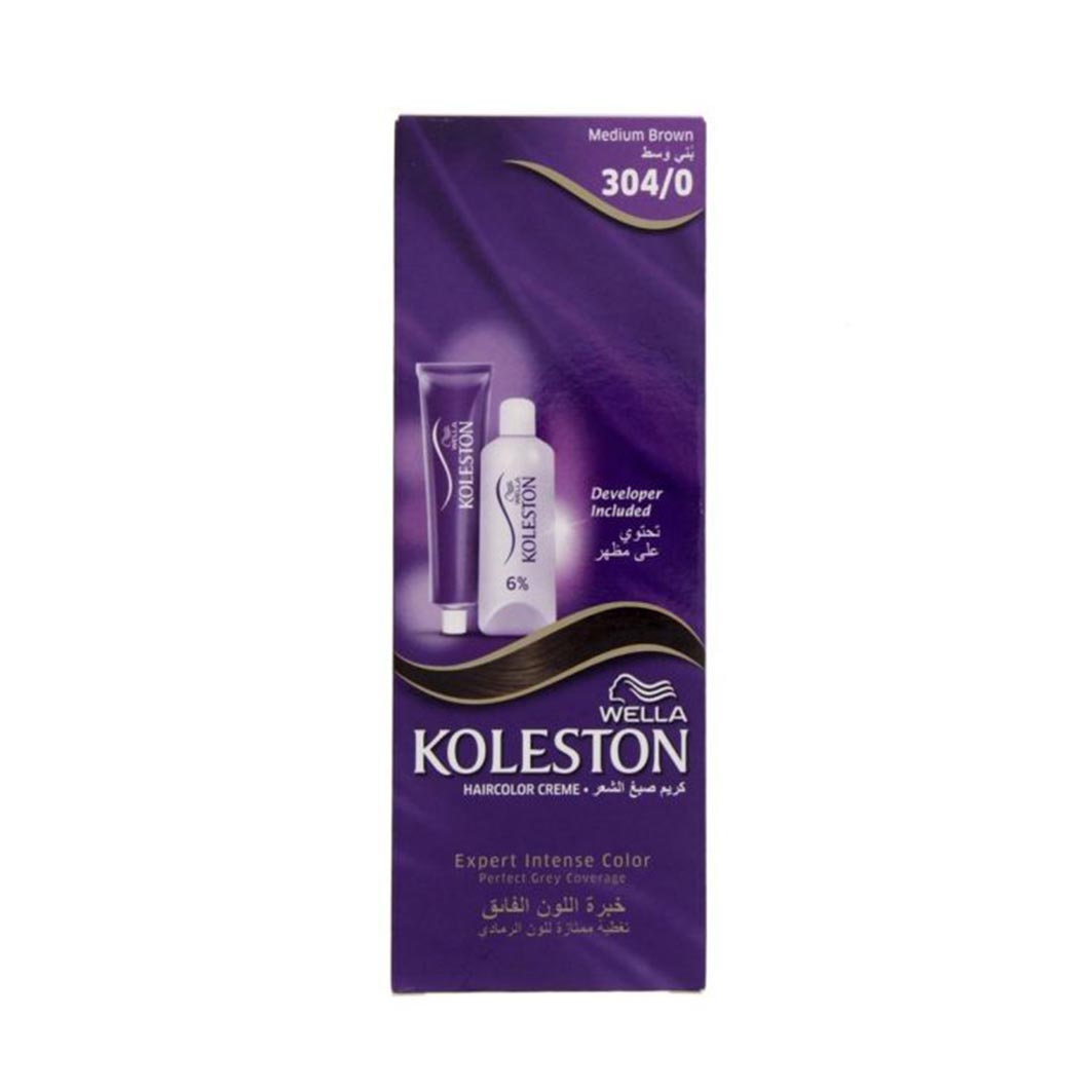 Wella Koleston Hair Color Cream 304/0 Medium Brown 60ML