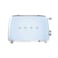Smeg 50's Style Toaster TSF01PBUK, 950 W, Pastel Blue, 6 Toasting Levels