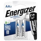 Buy Energizer Ultimate AA Lithium Batteries 1.5V (91BP) - Pack of 2 in UAE