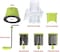 Generic Spiralizer Vegetable Slicer, Spiral Slicer, Manual Vegetable Mandoline Slicer, Round Vegetable Chopper Grinder, Carrot Shredder Nut Chopper, With 3-Blades
