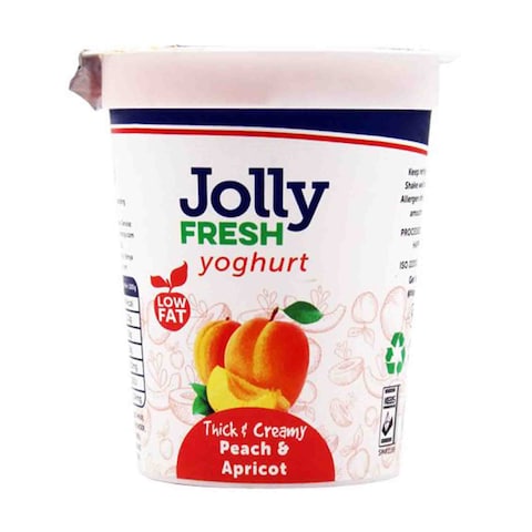 Jolly Fresh Thick And Creamy Peach And Apricot Yoghurt 150ml