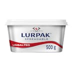 Buy Lurpak Spreadable Butter Unsalted 500g in UAE