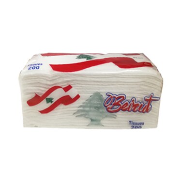Beirut Facial Tissues 200 Count