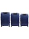 Biggdesign 3 Piece Ocean Design Carry On Luggage Set Navy
