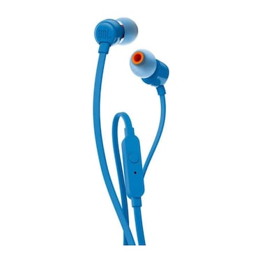 JBL T110 Wired Universal In-Ear Headphone with Microphone - Blue