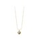 Aiwanto Necklace Neck Chain With Diagonal Pendant Elegant Gold Necklace Beautiful Gift Womens Girls Necklace