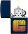 Zippo Classic Pocket Lighter Model 49537 - Alexander Pref C U in Hell Design - Windproof | Metal Material - Navy
