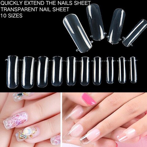 100pcs/set Acrylic Nail Art Molds Extension False Manicure Tools