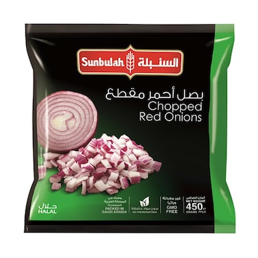 Sunbulah Chopped Red Onions 450g