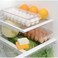 Aiwanto 2 pcs Egg Storage Box Egg Storage Container Plastic Egg Holder for Refrigerator with Handle and Lid Storage Organizer for Kitchen