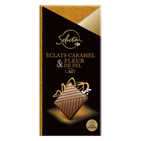 Carrefour Selection Tablette Chocolate Au Lait Caramel Fleur De Sel 100GR